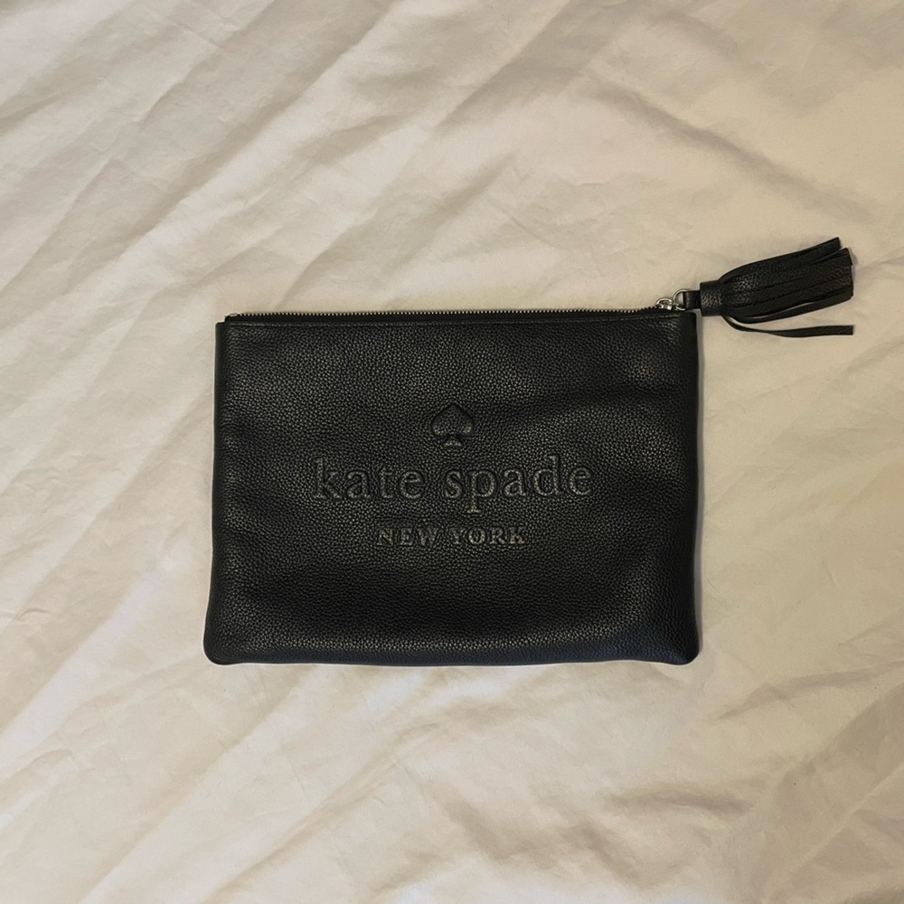 Kate Spade Black Pouch with Tassel